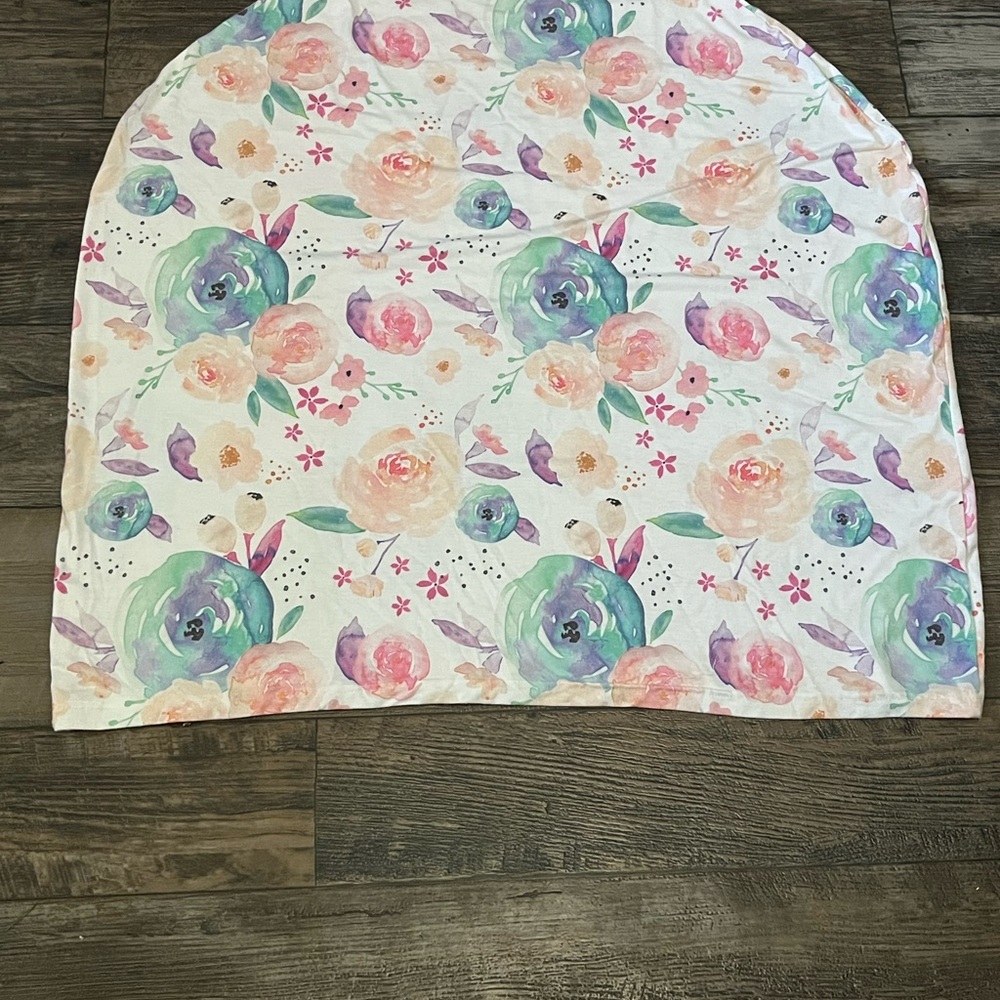 Floral Patterned Fabric. Copper Pearl